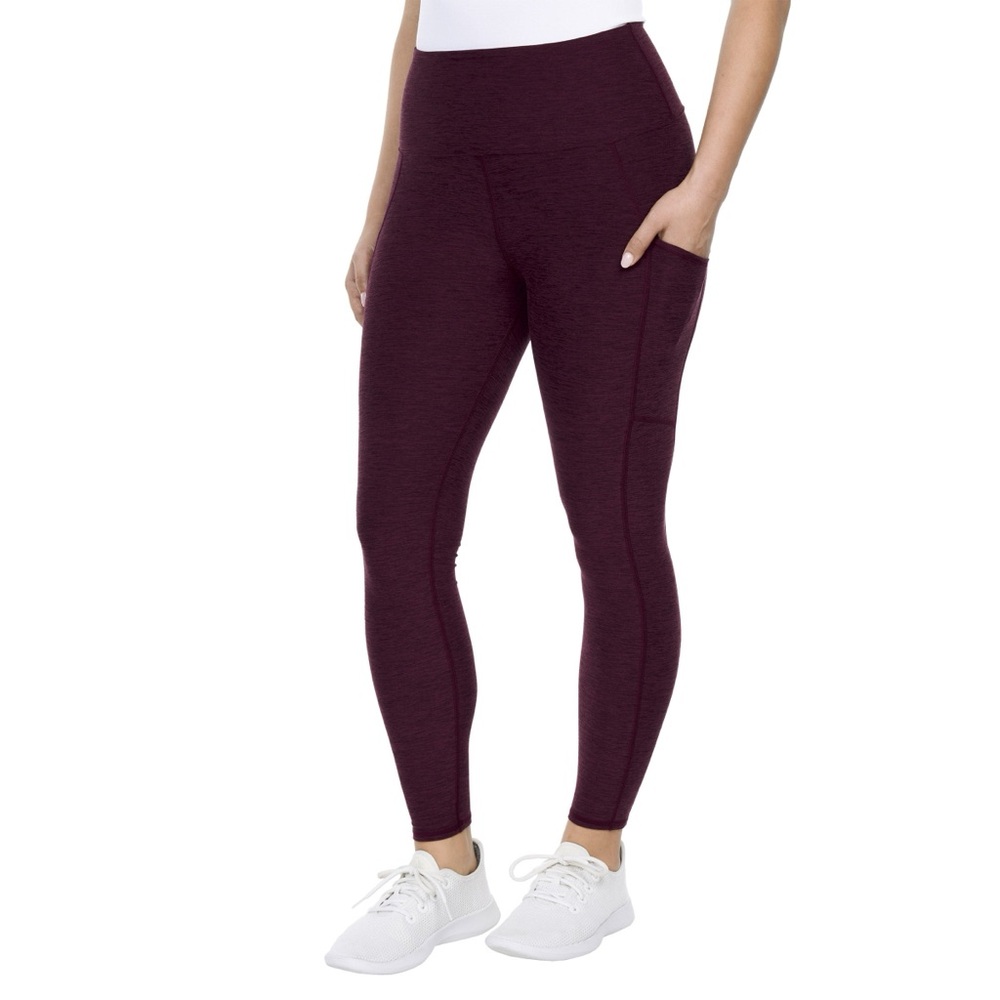 Kirkland Signature Ladies Brushed Legging Heathered Purple Large